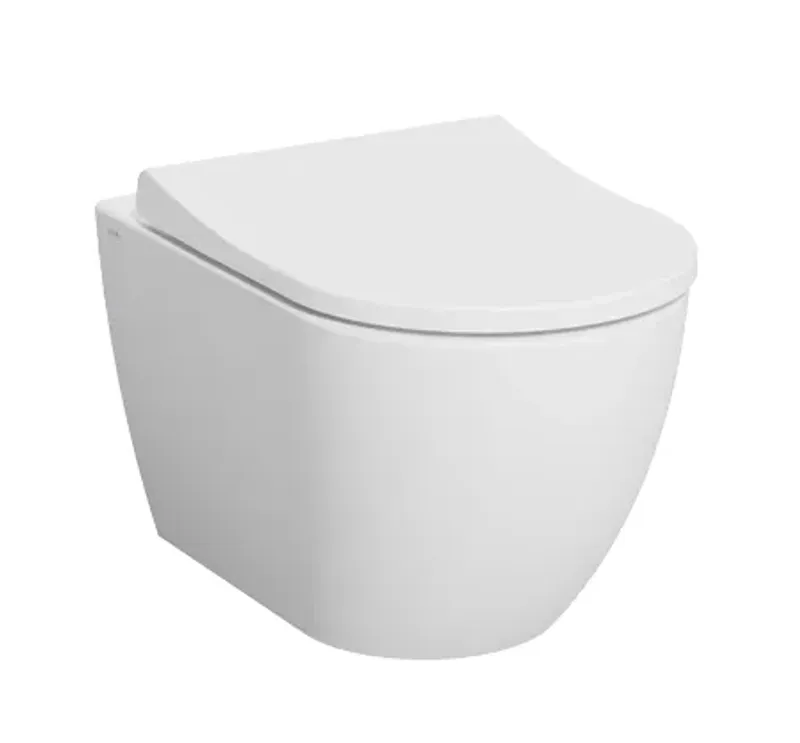 Унитаз подвесной Vitra Mia Round SmoothFlush безободковый, с сиденьем микролифт