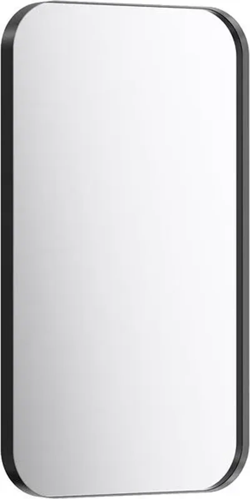 Зеркало в металлической раме Aqwella RM 50x90x4 см (ШxВxГ) Черный