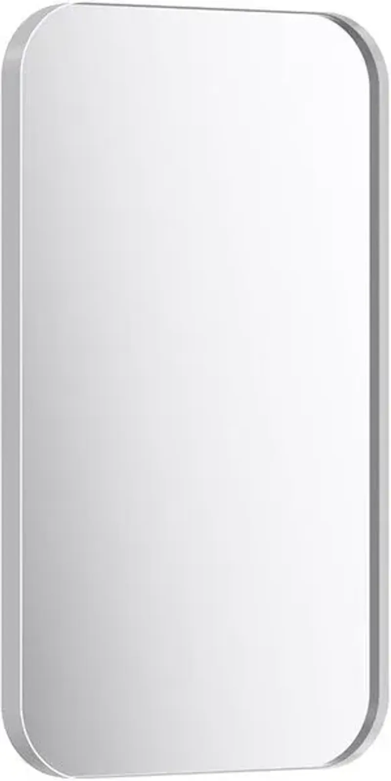 Зеркало в металлической раме Aqwella RM 50x90x4 см (ШxВxГ) Белый