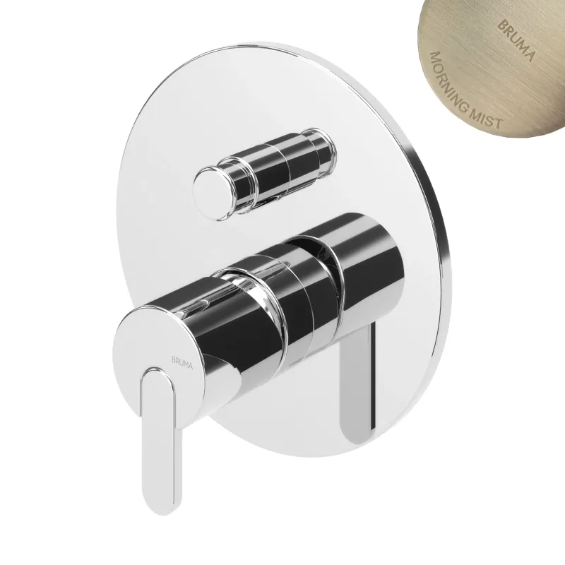Смеситель скрытого монтажа Leaf Morning Mist 167 130 1MM (на 2 потока)